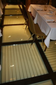 Close up of Glass Floor